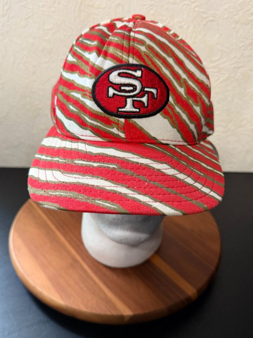 Zubaz San Francisco 49ers Baseball Hat Snapback AJD Vintage 1990s NOS